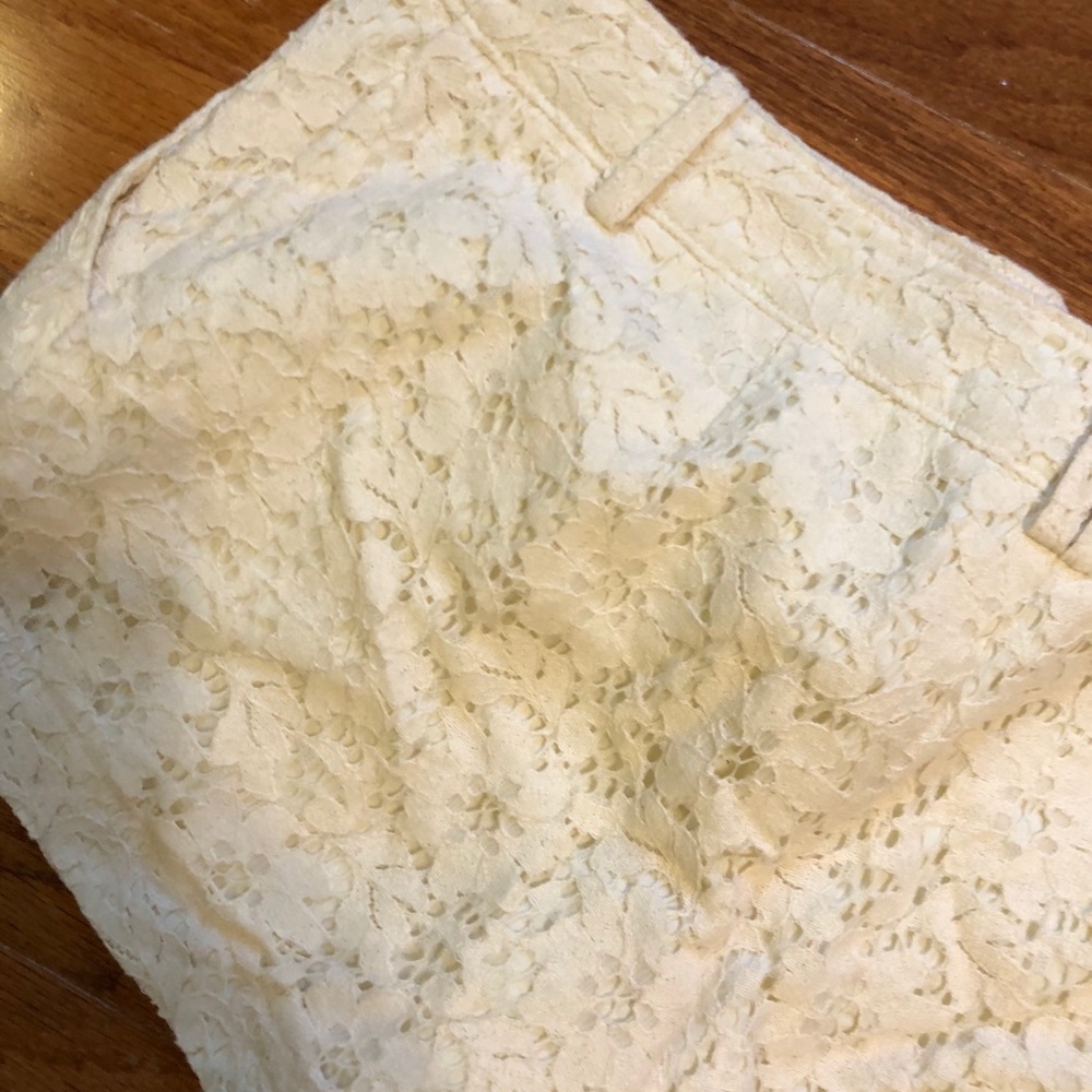 Lace white shorts